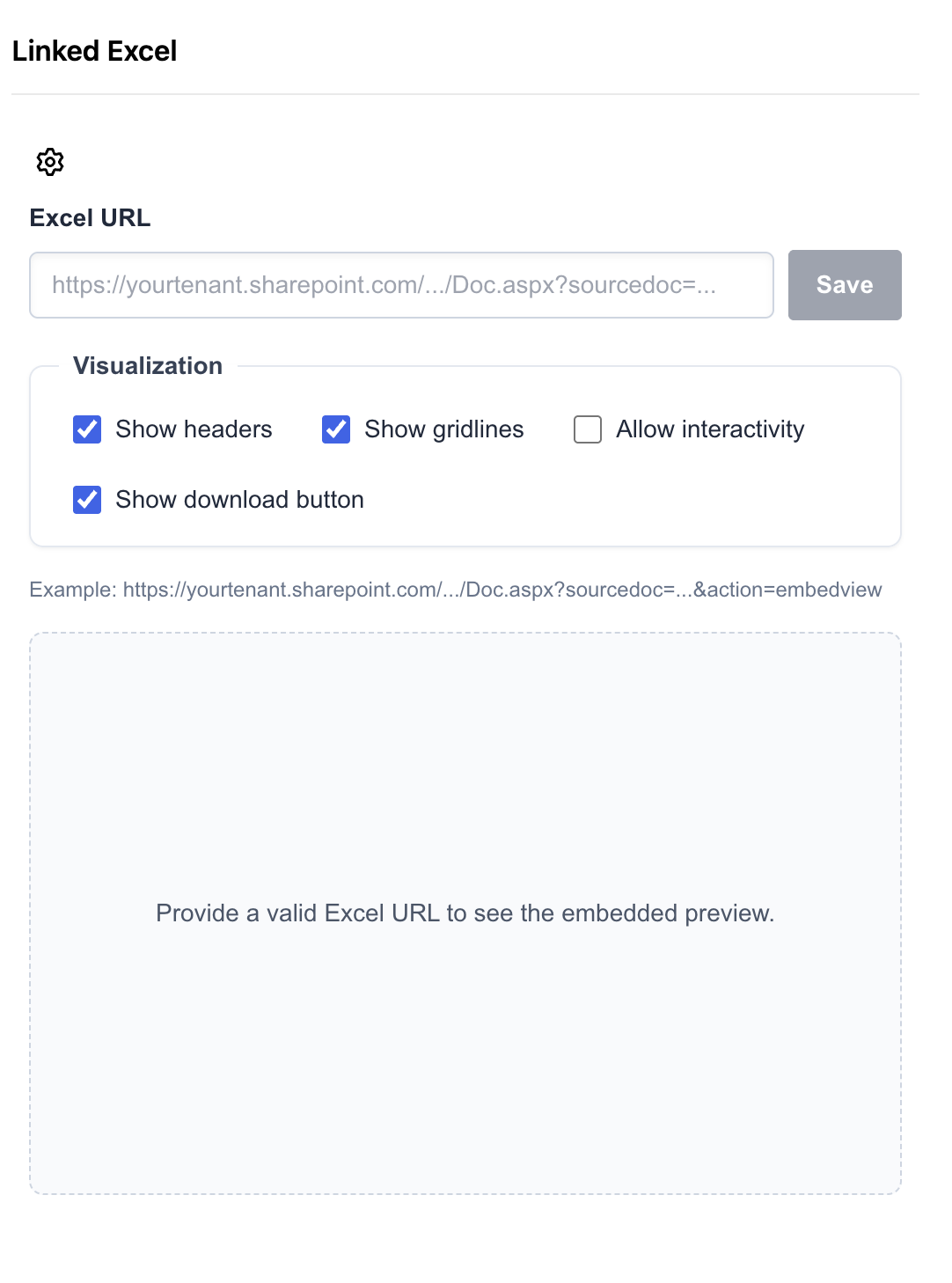 Configuration for linking